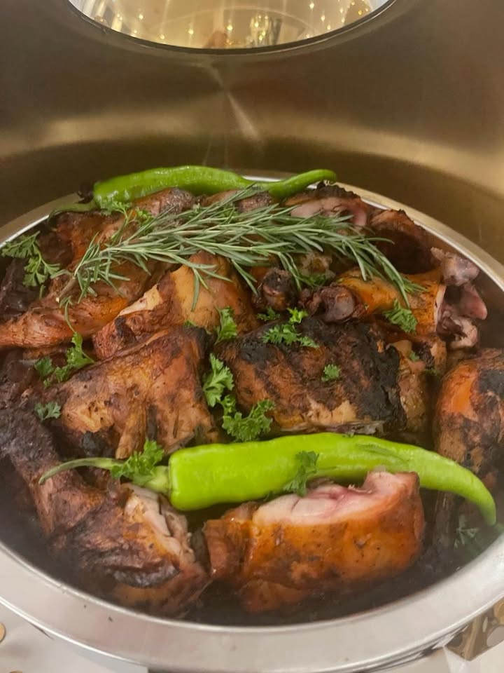 Poulet entier grillé